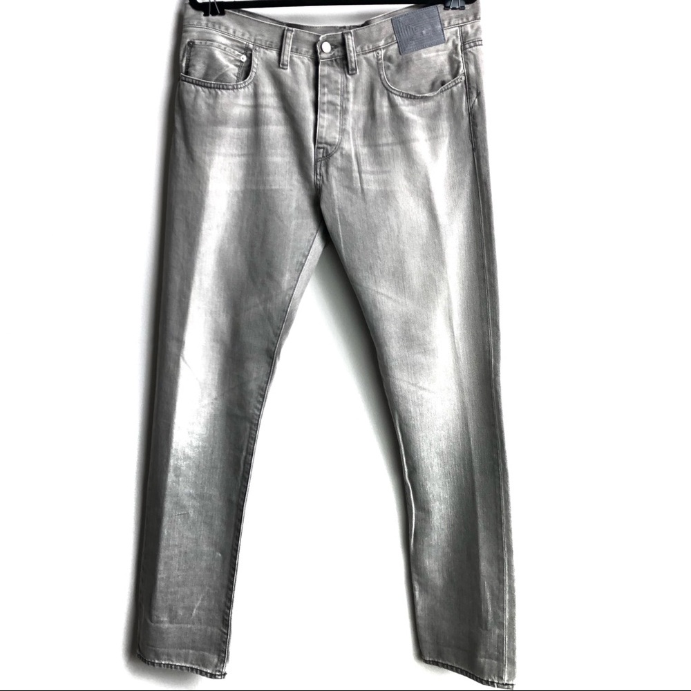 Edun Vintage Gray Straight Leg Denim Jeans